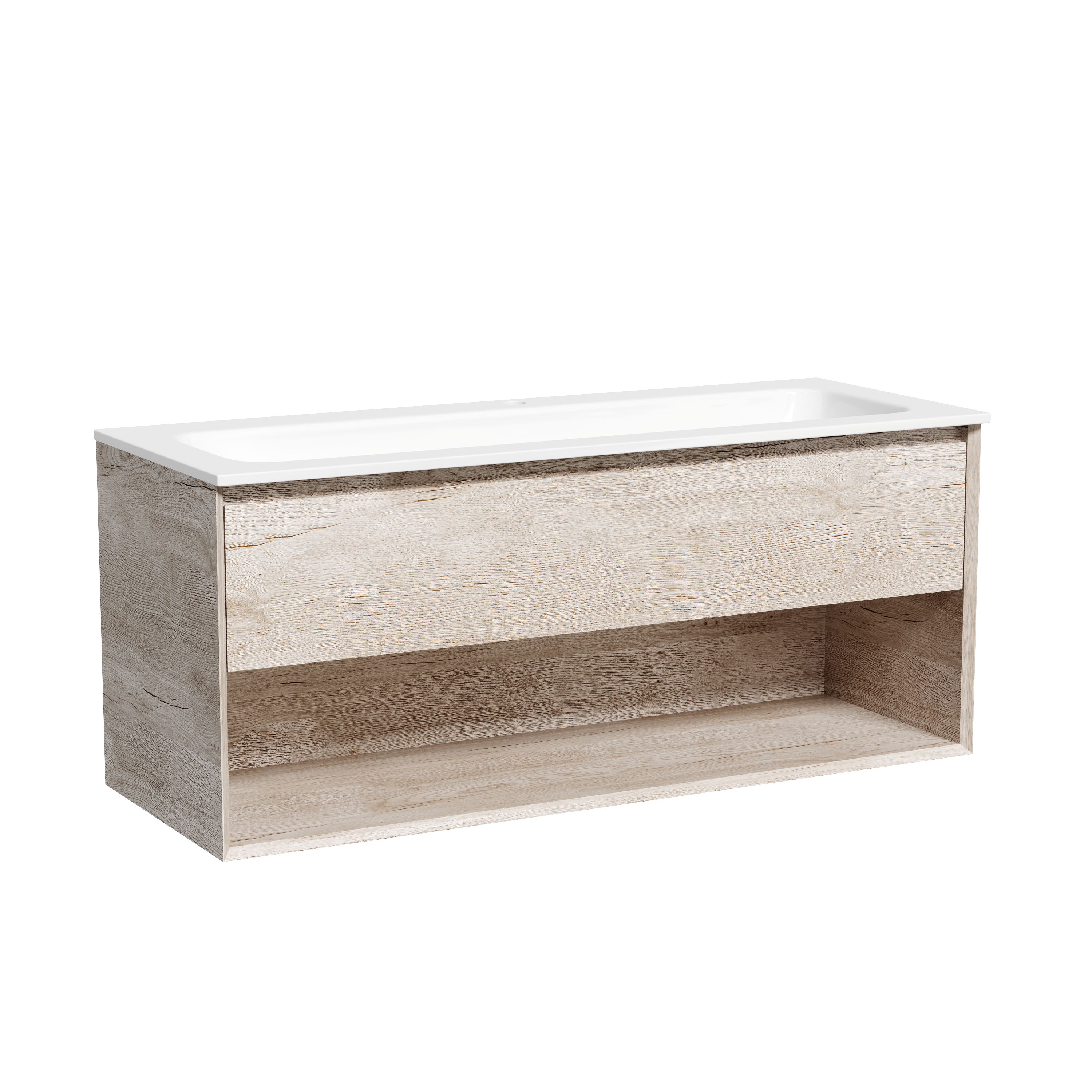 Тумба с раковиной Sancos Marmi 1.0 120 дуб галифакс натуральный, MR1.0120EG