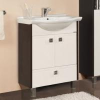 Тумба с раковиной Aquaton Крит 60 H венге, напольная