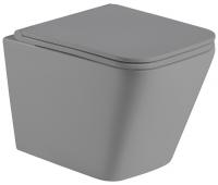 Приставной унитаз WeltWasser SK Gelbach 002 MT-GR серый матовый