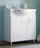 Тумба с раковиной Corozo Венеция 85 с корзиной для белья