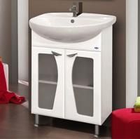 Тумба с раковиной Misty Антик 55 прямая, стекло