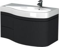 Тумба под раковину Aquanet Опера 1-115 черная с ящиком R