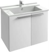 Тумба с раковиной Jacob Delafon Struktura 80 белый блестящий, 2 дверцы