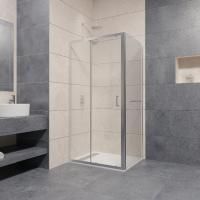 Душевой уголок RGW Passage PA-74-1 (995-1035)х800х1950 профиль хром, стекло прозрачное