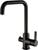 Смеситель для кухни Paulmark Logas Lo213021-GM вороненая сталь