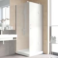 Душевой уголок Vegas Glass AFP-Fis Lux 90 07 10 R профиль матовый хром, стекло сатин