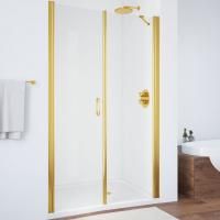 Душевая дверь в нишу Vegas Glass EP-F-2 105 09 01 L профиль золото, стекло прозрачное