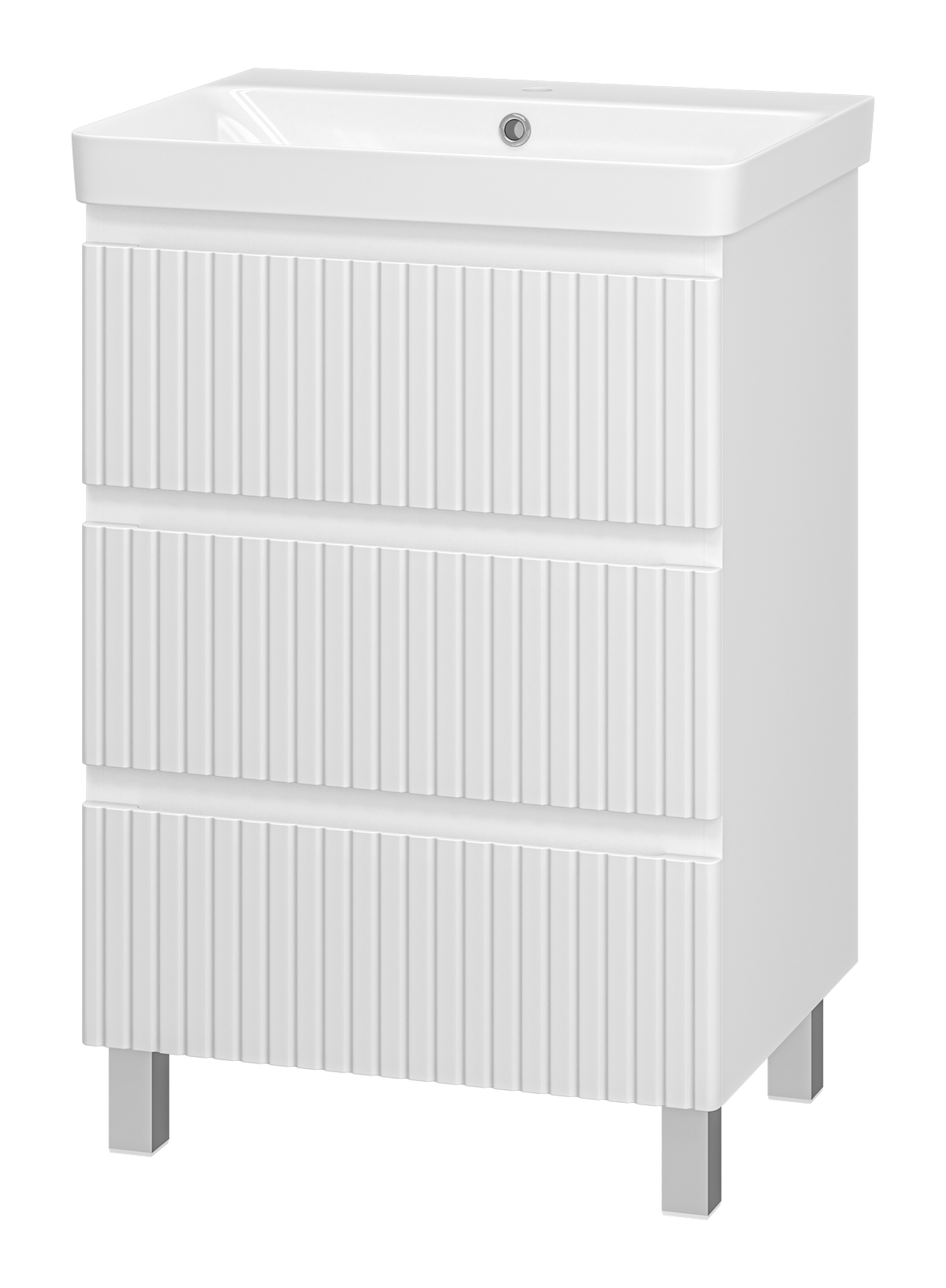 Тумба с раковиной Brevita Victory 60 белая