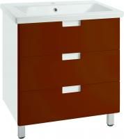 Тумба с раковиной Bellezza Пегас 80 напольная, красная