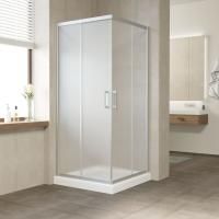 Душевой уголок Vegas Glass ZA NOVO 120 07 10 профиль хром матовый, стекло сатин матовый