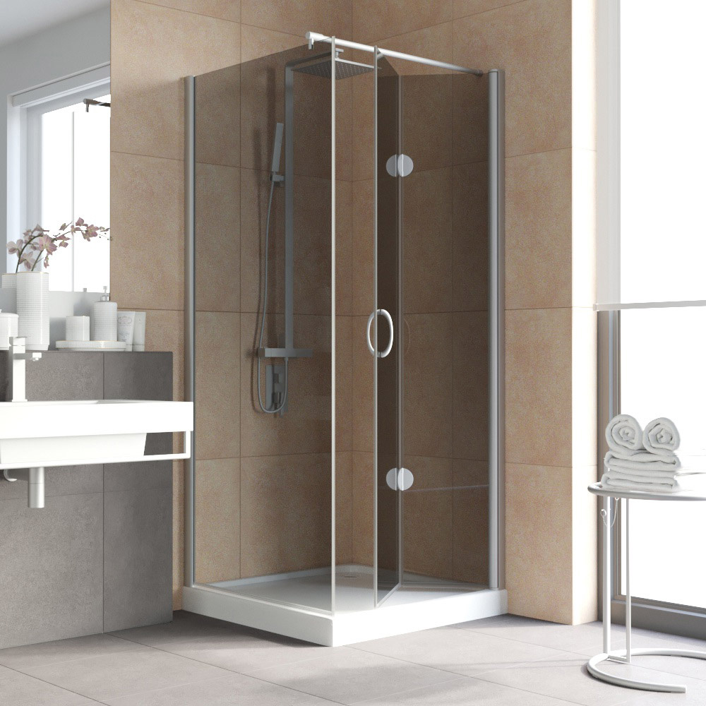 Душевой уголок Vegas Glass GPS-Fis LUX 90*120 07 07 R, профиль матовый хром, стекло графит