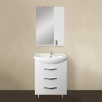 Мебель для ванной 1MarKa Вита 65Н с 3 ящиками, белый глянец