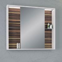 Зеркало-шкаф Edelform Belle 100 макассар, с подсветкой