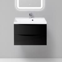 Тумба с раковиной BelBagno Marino 70 nero lucido