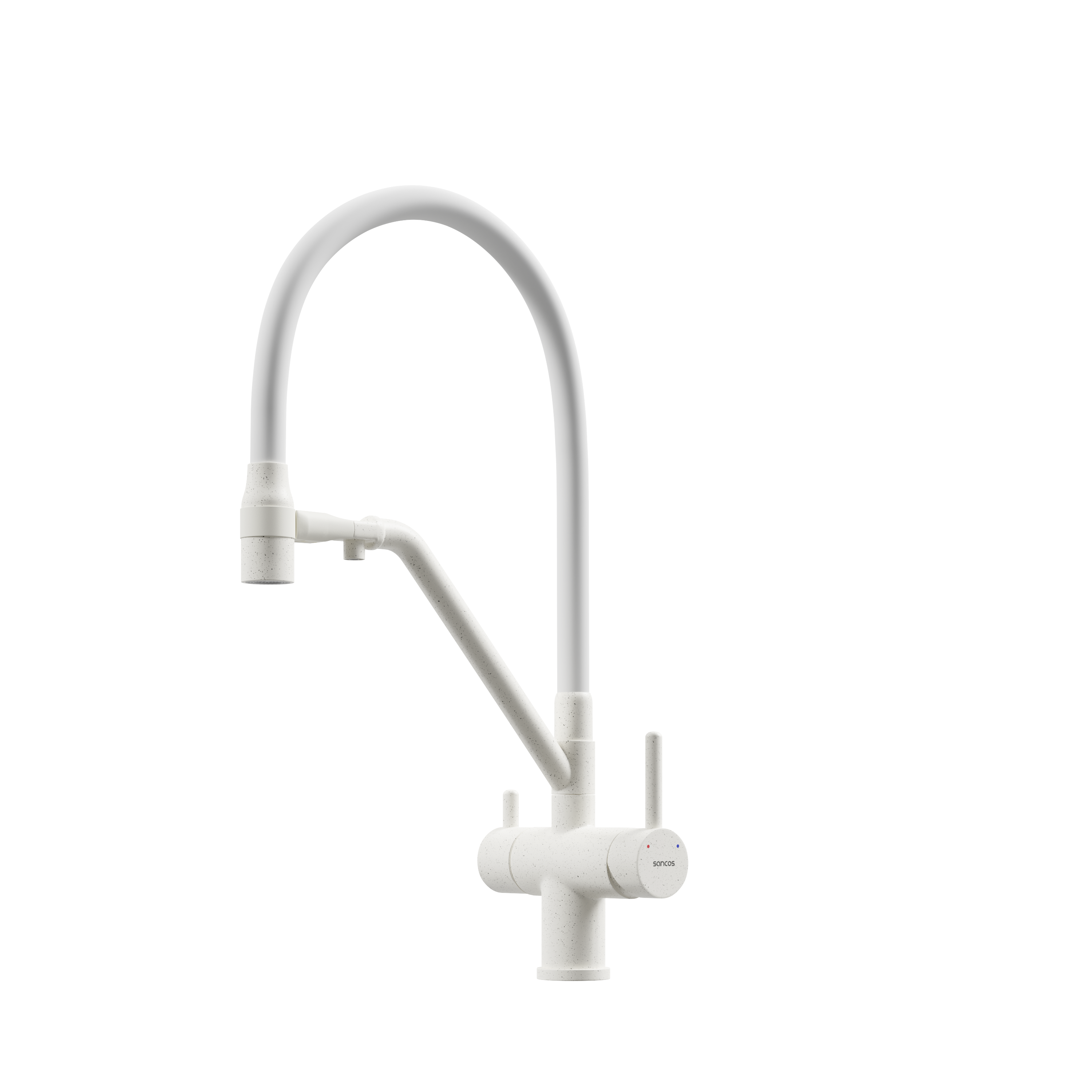 Смеситель для кухни Sancos Dora SC4003MW, матовый белый