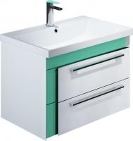 Тумба под раковину Iddis Color Plus 60 белая, мятная