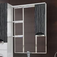 Зеркало-шкаф Misty Лорд 75 бело-черный R