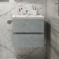 Тумба с раковиной Art&Max Techno 70 подвесная, бетон лофт натуральный