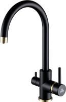 Смеситель для кухни Paulmark Essen Es213211-401BR антрацит-бронза