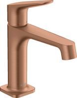 Смеситель для раковины Axor Citterio M 34017310 шлифованное красное золото