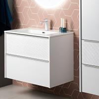Тумба с раковиной Aquanet Вита 70 белая матовая