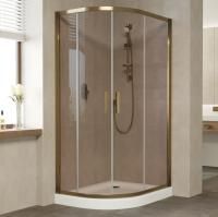 Душевой уголок Vegas Glass ZS-F 100*90 05 05 профиль бронза, стекло бронза