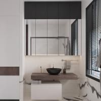 Мебель для ванной VitrA Ольборг 80: столешница 120, без отверстий, дуб карпентер + тумба 80