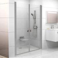 Душевая дверь в нишу Ravak CSDL2-120 Transparent, профиль сатин