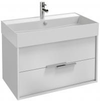 Тумба с раковиной Jacob Delafon Vivienne 80 белая, ручки хром