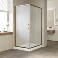 Душевой уголок Vegas Glass ZA-F TUR NOVO h1900 h1900 120*100 05 10 профиль бронза, стекло сатин