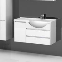 Тумба с раковиной Aquanet Лайн 90 R