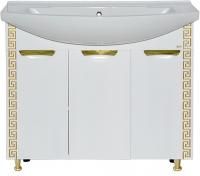 Тумба под раковину Misty Престиж 105 золотая патина