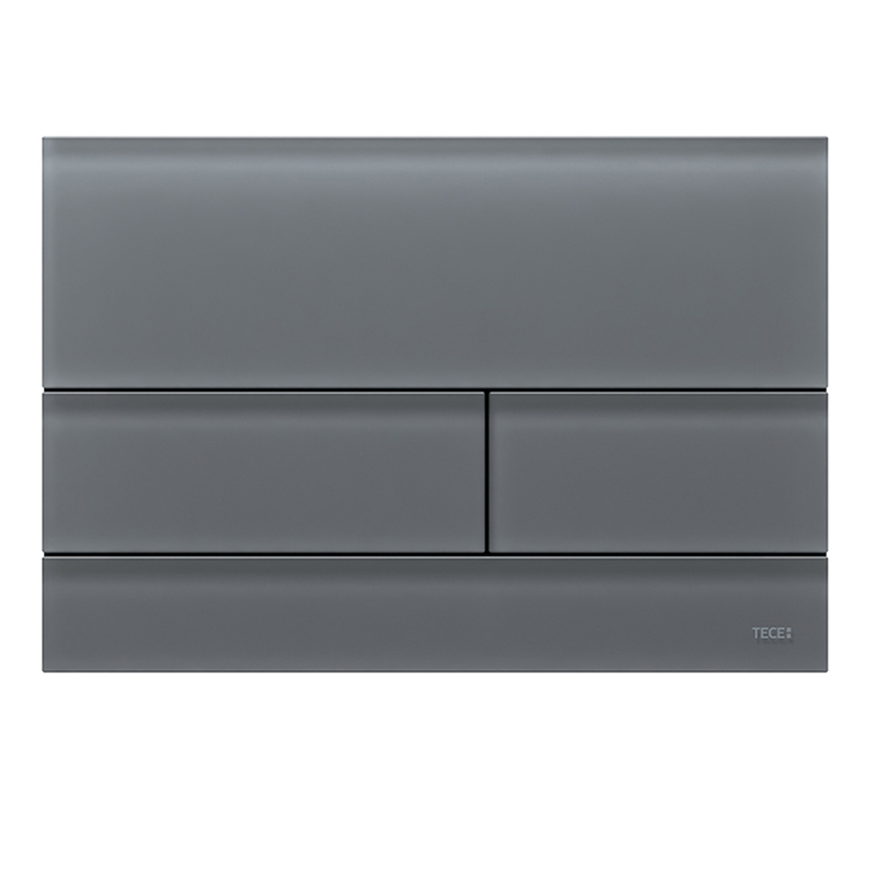 Кнопка смыва TECE Square II 9240826 стеклянная, серый сатин