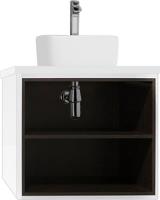 Тумба с раковиной Aquaton Брук 60 открытая, дуб феррара