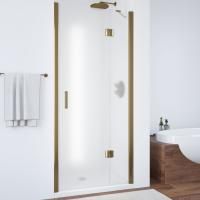 Душевая дверь в нишу Vegas Glass AFP 100 05 10 R профиль бронза, стекло сатин