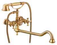 Смеситель для ванны Zorg Antic A 7001WDN-BR универсальный