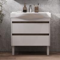 Тумба с раковиной Aquaton Нортон 80, подвесная, белый глянец