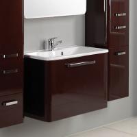 Тумба с раковиной Aquaton Валенсия 75 гранат