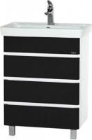 Тумба под раковину Misty Прима 60 черная эмаль