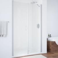 Душевая дверь в нишу Vegas Glass EP-F-2 115 07 01 L профиль матовый хром, стекло прозрачное