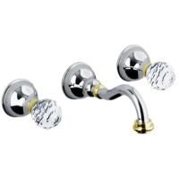 Смеситель для раковины Webert Karenina KA750404017 хром/золото