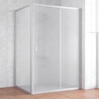 Душевой уголок Vegas Glass ZP+ZPV 130*100 07 10 профиль матовый хром, стекло сатин