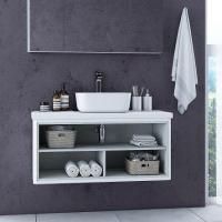 Тумба под раковину Aquaton Брук 100 открытая, дуб латте