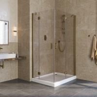 Душевой уголок Vegas Glass AFA-F LUX 120*90 05 05 R профиль бронза, стекло бронза