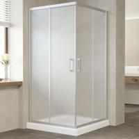 Душевой уголок Vegas Glass ZA 100 07 10 профиль матовый хром, стекло сатин