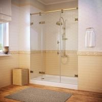 Душевая дверь в нишу Vegas Glass AFP-F Dynasty 150 05 crystalvision L профиль бронза, стекло crystalvision