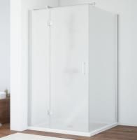 Душевой уголок Vegas Glass AFP-Fis 120 07 10 L профиль матовый хром, стекло сатин