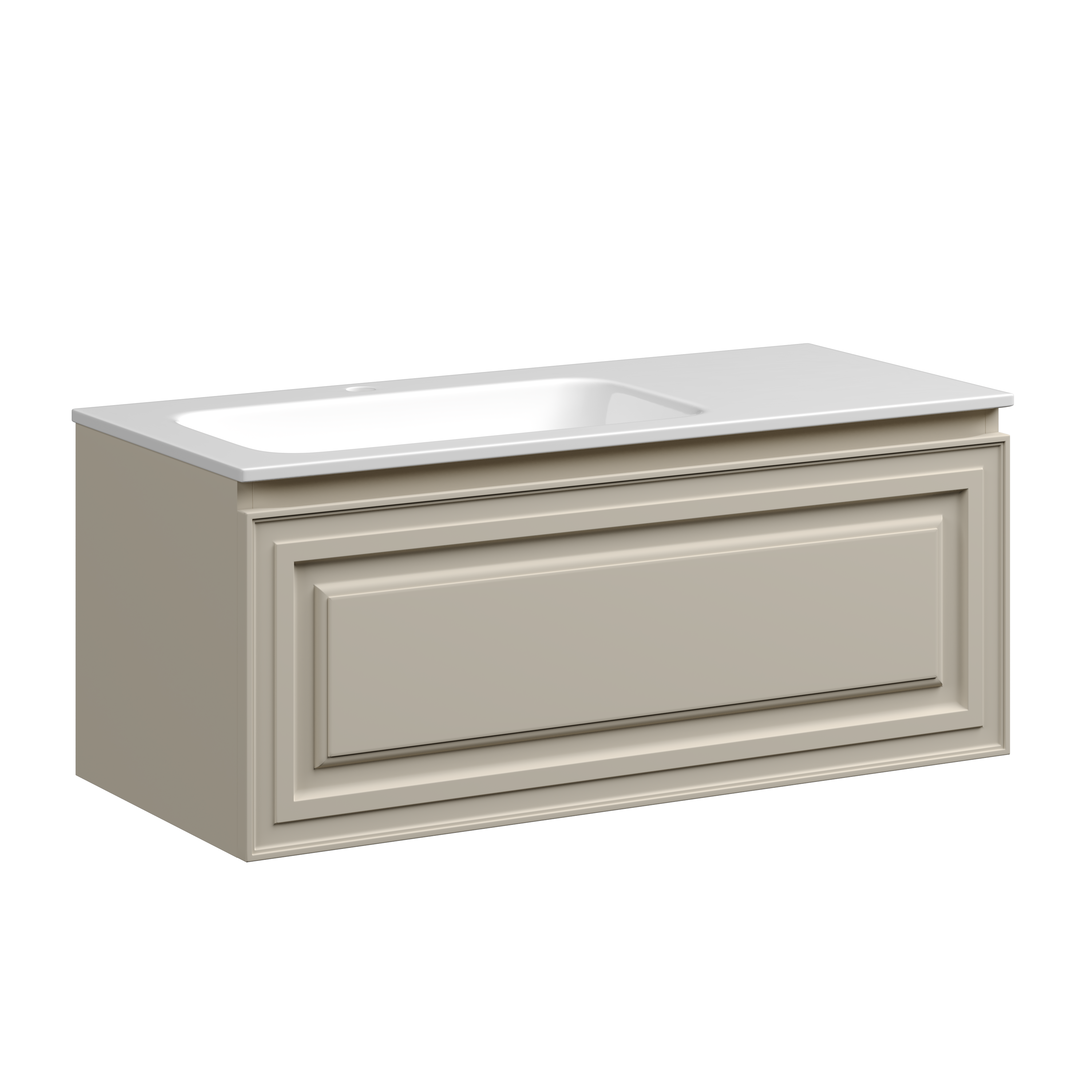 Тумба с раковиной Sancos Very 100 Beige Soft левая, VR100LCE