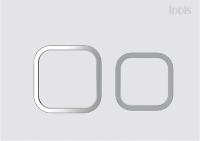 Кнопка смыва Iddis Unifix UNI40MWI77 белая матовая