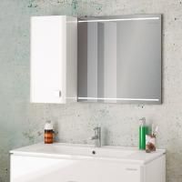 Зеркало-шкаф Edelform Nota 85 белое, с подсветкой